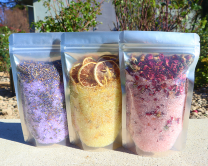 Handcrafted Aromatherapy Bath Salts with Essential Oils for Bath Soak and Foot Soak