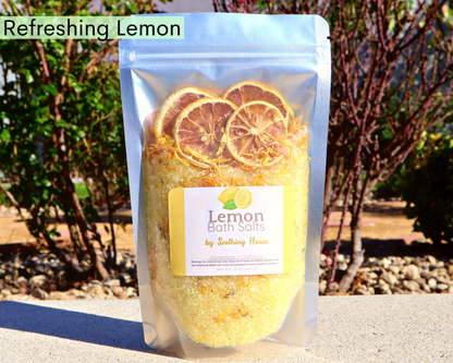 Handcrafted Aromatherapy Bath Salts with Essential Oils for Bath Soak and Foot Soak